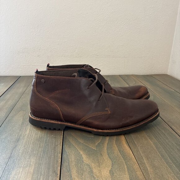 Timberland Richdale 2 Eye Chukka Ankle Boots Dark Brown Size US 13 (W8) - Picture 1 of 11